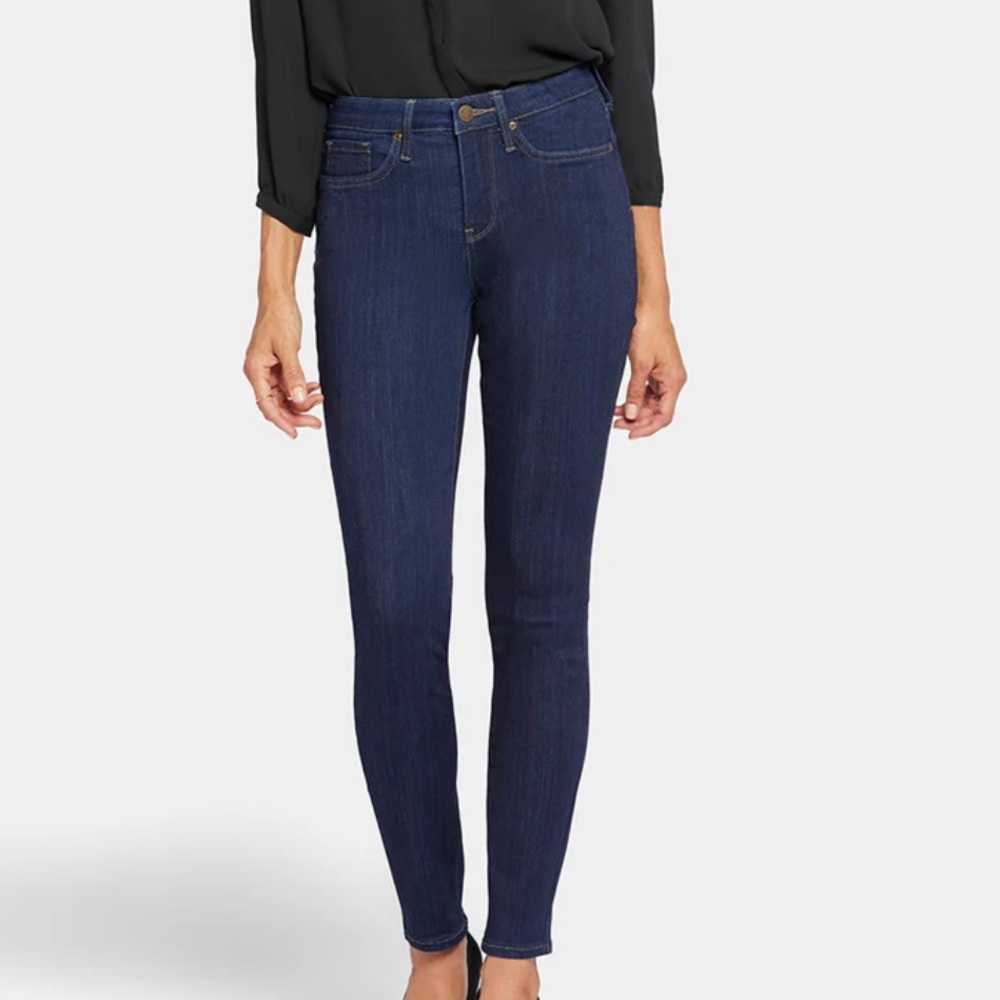 NYDJ Skinny Sculpting Denim High Ruse Dark Wash Jeans